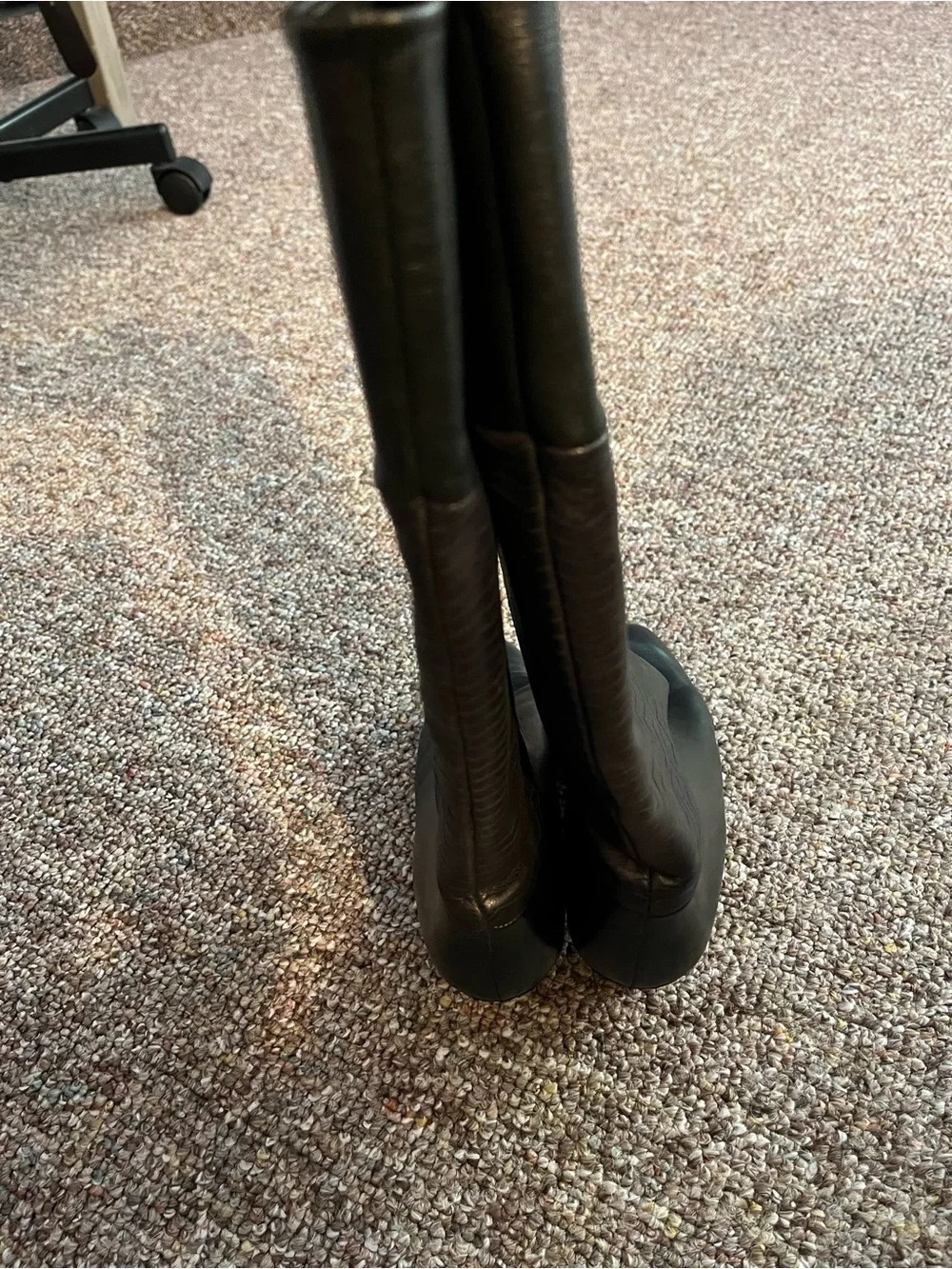 Vintage Xavier Danaud Paris black leather boots